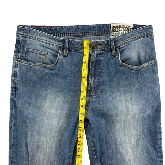 Well Worn Straight Fit Jeans Mens Blue M052-144M Cotton Denim Size 36x32 - Picture 11 of 13